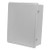 Omega OM-AM664 : Flat Front Cover without Hinges for OM-AM Series Non-Metallic Electrical Enclosures, Fiberglass, 6 " (H) x 6 " (W) x 4 " (D), White, Standard Window, Each