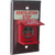 Pilla WPSRP2SL Ventilation Stop : Wall Plate Operator Station, Padlockable "Raise Lid Push Button", Red Maintained Round Push Button (PUSH ON-PUSH OFF), "Ventilation Stop", NEMA 1 (Indoor) Rated, Fits 1-3 Contact Blocks, UL Listed