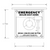 Front Dimensional Drawing for Pilla ST120SN3RSL-Emergency Boiler Shut-Down : Emergency Break Glass Station, Legend: "Emergency Boiler Shut-Down", No Push Button - Auto Release When Glass Broken, Surface Mount Nema 3R Enclosure, Fits 1-6 Contact Blocks