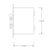 Side Dimensiona lDrawing for Pilla ST120FN1SL-Emergency Shut-Down : Emergency Break Glass Station, Legend: "Emergency Shut-Down", No Push Button - Auto Release When Glass Broken, Flush Mount Nema 1 Enclosure, Fits 1-6 Contact Blocks