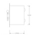 Side Dimensiona lDrawing for Pilla ST120FN1SL-Emergency Ventilation Start : Emergency Break Glass Station, Legend: "Emergency Ventilation Start", No Push Button - Auto Release When Glass Broken, Flush Mount Nema 1 Enclosure, Fits 1-6 Contact Blocks