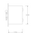 Side Dimensiona lDrawing for Pilla ST120FN1SL-Exhaust Fan : Emergency Break Glass Station, Legend: "Exhaust Fan", No Push Button - Auto Release When Glass Broken, Flush Mount Nema 1 Enclosure, Fits 1-6 Contact Blocks