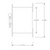 Side Dimensiona lDrawing for Pilla ST120FN4 : Emergency Break Glass Station, Legend: "Emergency Electrical Disconnect", No Push Button - Auto Release When Glass Broken, Flush Mount Nema NEMA 4&12 Enclosure, Fits 1-6 Contact Blocks