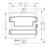 Dimensional view of housing for Senva CT1D-A3D : Duct CO2 Sensor, Selectable Outputs: 4-20 mA, 0-5 VDC, or 0-10 VDC, LCD Display, 7-Year Limited Warranty