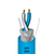 ZOT Wire ZW6914 : 22 AWG 1 Pair Bare Copper Shielded Twisted Cable for Data Transmission.  Shielded Plenum, Echelon Guideline Compliant,  Blue Jacket, 1000 Ft. Reel, Made in USA