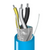 ZOT Wire ZW6918 : 24 AWG 1.5 Pair  Tinned Copper Shielded (BACnet) RS-232, RS-422, RS-485 Low-Capacitance Communication 12.5 pF/Ft. Nom., Shielded Plenum, Blue Jacket with Light Blue Stripe, 1000 Ft. Reel, Made in USA