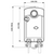 Dimensional Drawing for Siemens GJD121.1U : Spring Return Fire and Smoke Damper Actuator, 24 VAC/DC, 20 LB-in Torque, 2-Position On/Off Control Signal, 30-second Run Time, 15-second Spring Return Time