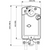 Dimensional Drawing for Siemens GJD321.1U : Spring Return Fire and Smoke Damper Actuator, 230VAC, 20 LB-in Torque, 2-Position On/Off Control Signal, 30-second Run Time, 15-second Spring Return Time