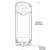 Dimensional Drawing for Siemens GKD221.1U  : Spring Return Fire and Smoke Damper Actuator, 120VAC, 80 LB-in Torque, 2-Position On/Off Control Signal, 30-second Run Time, 15-second Spring Return Time