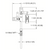 Dimensions for Dwyer DS-300-1-1/4-LV : DS-300 In-Line Averaging Pitot Flow Sensor, For 1-1/4 in Schedule 40 Pipe, K = 0.58, 304 SS Sensor Tube with 1/4 in Male NPT Compression Fitting, Less Valves (-LV), 200 psig at 200 deg F