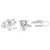 Dwyer PTGD-AC08A : Differential Pressure Piston-Type Gage, 1/4" Female NPT In-line Connections, Aluminum Wetted Parts, 4.5", Range 0 to 50 psid.