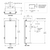 Sizing diagram for Belimo ZS-300-5 : Weather shield, 17-1/4x8-3/4x5-1/2" [438x222x140 mm] (LxWxH)