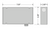 Dimensional Drawing of Functional Devices PE6010 : Plastic Housing, Screw Down Cover, NEMA 1, 0.75" NPT Nipple, 4.28" H x 7.00" W x 2.00" D with 4.00" x 4.00" Mounting Track