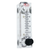 Dwyer VFA-23-EC-BSPT : Visi-Float Acrylic Flowmeter, 0.6 to 5 LPM Air, 2 in. Scale, No Valve, BSPT End Connections