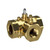 Schneider Electric VBB3N17 : 3-Way 3/4" Characterized Ball Valve, Cv Rating 10, Chrome Plated Brass Trim (Valve Only)