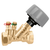 Caleffi 130900A : Flo-Set Static Balancing Valve (Fixed Orifice), 2" FNPT w/ PT Ports, Max Cv 30.58, 6-Turn Adjustment, DZR Low-Lead Brass