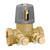 Caleffi 142261A : Static Balancing Valve (Variable Orifice), 1" FNPT w/ PT Ports, Max Cv 7.5, 4-Turn Adjustment, DZR Low-Lead Brass