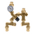 Caleffi 520510AP : TankMixer 3-Way Thermostatic Mixing Valve 3/4" Male NPT w/ Temp Gauge
