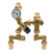 Caleffi 520519AP : TankMixer 3-Way Thermostatic Mixing Valve 3/4" Sweat w/ Temp Gauge