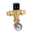 Caleffi 521519A : MixCal 3-Way Thermostatic Mixing Valve 3/4" Sweat w/ Temp Gauge