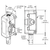 Dimensions for BAPI BA/1K[NI]-O-BB2-TS : 1K Nickel RTD, JCI Curve Outside Air Temperature Sensor with Terminal Strip, BAPI-Box 2