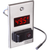 Miljoco-Weiss 24DT-L-4F1-N6U-06FT : Remote LED Digital Thermometer, Switch Plate with Lighted Switch, 110 VAC, -40 to 230°F, 1-Minute Update, 6 ft Detachable Sensor