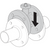 Lug Drawing Pattern for Belimo B6250S-070+AFRXUP-S N4 : 2-Way 2-1/2" Flanged Characterized Control Valve (CCV), ANSI Class 125, 175psi Close-Off, Cv 70, (140GPM @ Δ 4 psi) + Fail-Safe Actuator, 24 tol240 VAC / 24 to 125 VDC, On/Off Input, Aux Switch, NEMA 4X