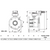 Dimensional Drawing for Belimo B6300S-110-250+ARX24-MFT : 2-Way 3" Flanged Characterized Control Valve (CCV), ANSI Class 250, 310psi Close-Off Pressure, Cv Rating 110, (220GPM @ Δ 4 psi) + Non Fail-Safe Valve Actuator, AC/DC 24V, 2...10V, MFT/programmable Control Input