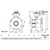 Dimensional Drawing for Belimo B6400S-186+GRB120-3-5-14 : 2-Way 4" Flanged Characterized Control Valve (CCV), ANSI Class 125, 175psi Close-Off Pressure, Cv Rating 186, (372GPM @ Δ 4 psi) + Non Fail-Safe Valve Actuator, AC 120V, On/Off, Floating Point Control Signal