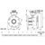 Dimensional Drawing for Belimo B6500S-290+GRX24-MFT : 2-Way 5" Flanged Characterized Control Valve (CCV), ANSI Class 125, 175psi Close-Off Pressure, Cv Rating 290, (580PM @ Δ 4 psi) + Non Fail-Safe Valve Actuator, AC/DC 24V, 2...10V, MFT/programmable Control Signal