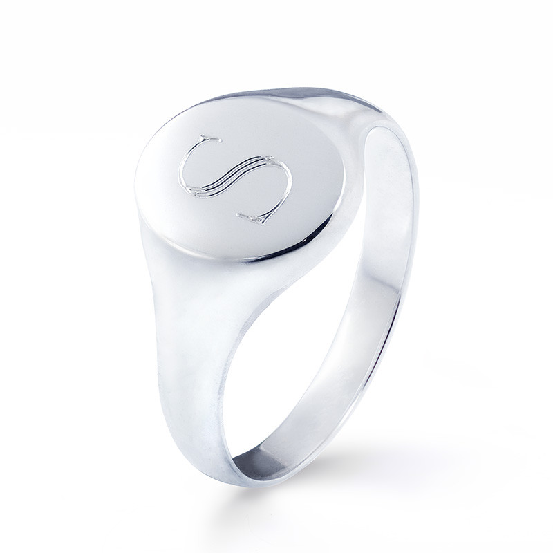 Oval Signet Ashes Ring