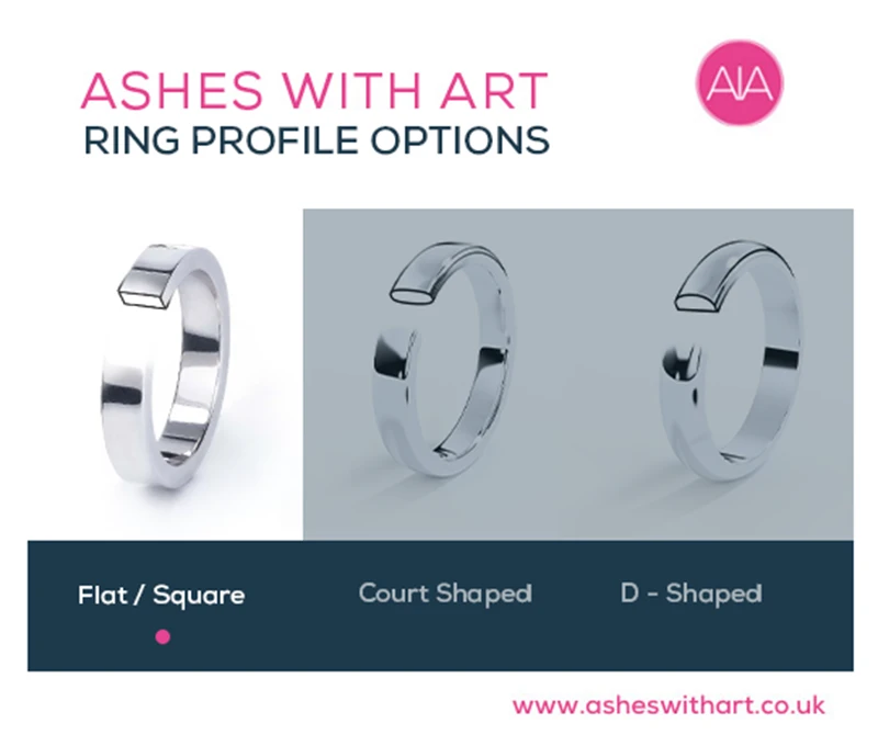 Secrets Stacking Memorial Ring With Ashes or Hair