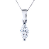 marquise cut crystal ashes pendant