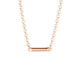 Rose Gold Mini Bar Pendant For Ashes