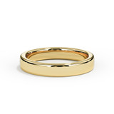 9ct Yellow Gold 4mm Ring with Secret Ashes Chamber