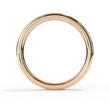 Slight Court Profile Rose Gold Ring Memorial Jewellery