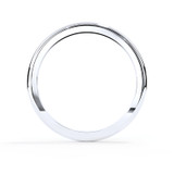 Silver Ashes or Hair Ring, 2mm D-Shaped Band