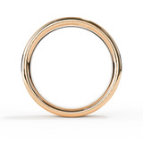 For Ashes or Hair Rose Gold 6mm Court Ring