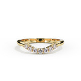 Wishbone Eternity Ashes Ring in Yellow Gold