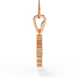 Diamond Clover Ashes Pendant in Rose Gold