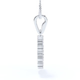 White Gold Clover Diamond Ashes Pendant