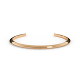 Knife Edge Bangle Cuff in Rose Gold  for Ashes or Hair