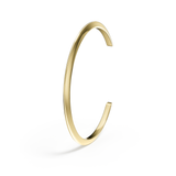 Knife Edge Bangle for Memorial Ashes in Yellow Gold