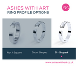 Harmony Ring With Ashes And Glass