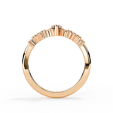 Rose Gold Marquise Diamond Ashes Ring 