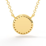 Diamond Halo Ashes and Glass Pendant Necklace