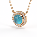 Rose Gold Ashes and Diamond Necklace