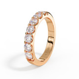 Rose Gold Memorial Ashes 3mm Diamond Eternity Ring