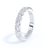 Silver 3mm Diamond Ashes Eternity Ring