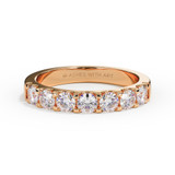 Diamond Stacking rose gold eternity ashes ring